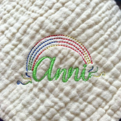 Stickdatei - Regenbogen mit Swirls